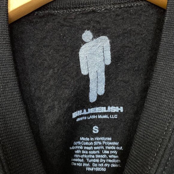 Billie Eilish Black Crewneck sweater size Small - Picture 4 of 4